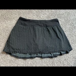 Black & White Polka Dot Lululemon Skirt